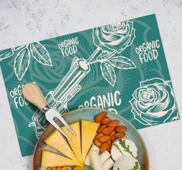 Original placemats revolver organic food - TenStickers