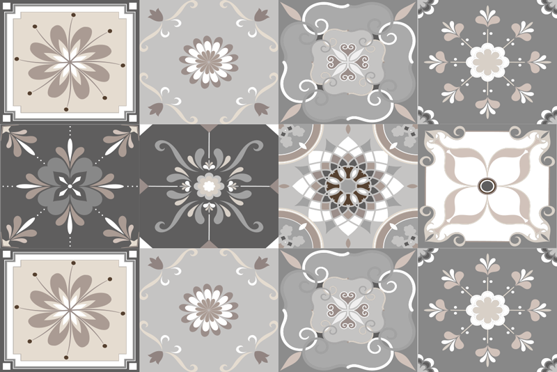 Floral Hydraulics original placemats - TenStickers