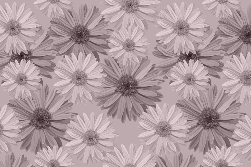 Textured placemats floral plate design - TenStickers