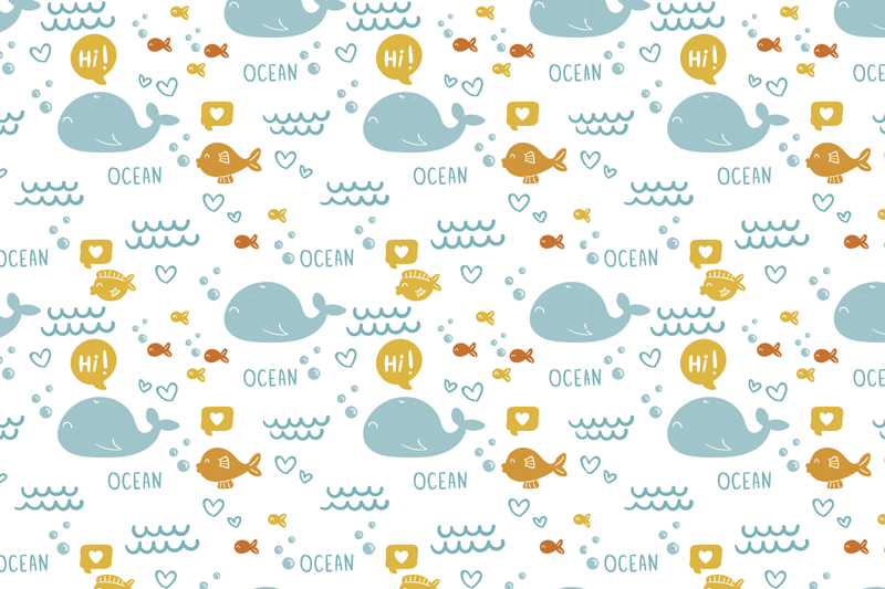 Ocean creatures children placemats - TenStickers
