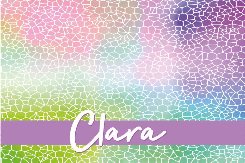 Modern pattern customisable name placemats - TenStickers