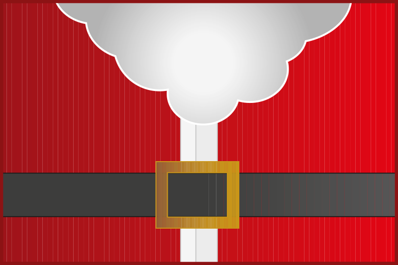 Christmas placemats santa claus outfit - TenStickers