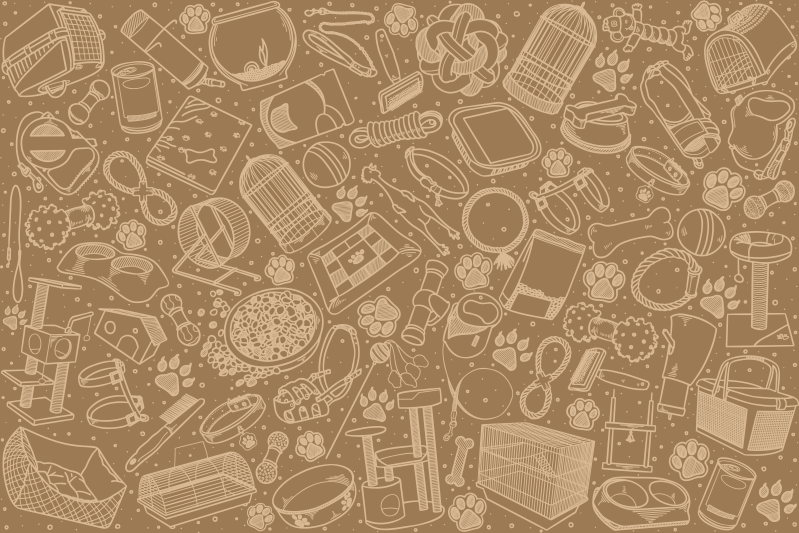 Textured placemats inspired by detailed kitchen design - TenStickers