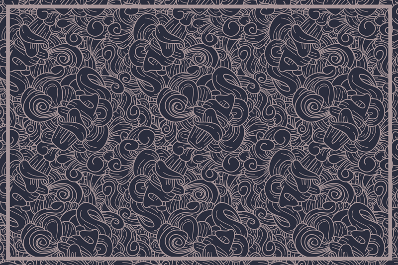 Textured placemats with swirling line designs - TenStickers