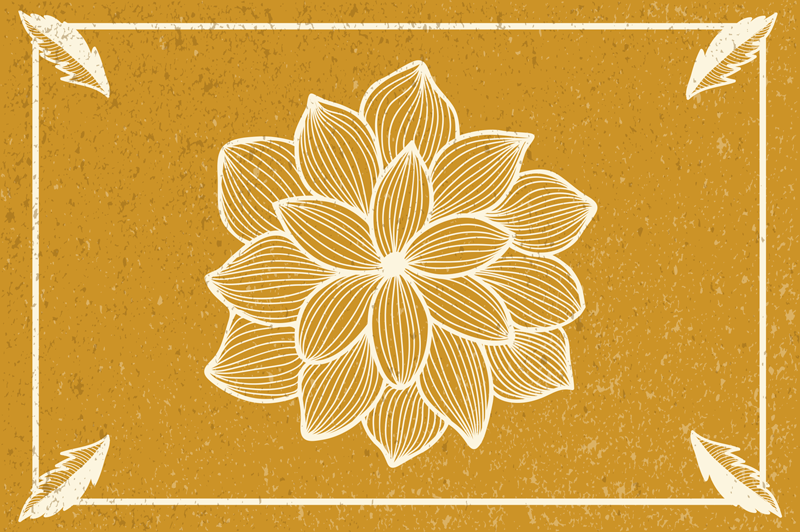 Original placemats with elegant botanical design - TenStickers