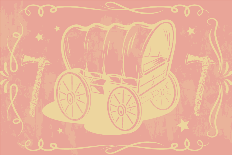 Original placemats vintage wagon design - TenStickers