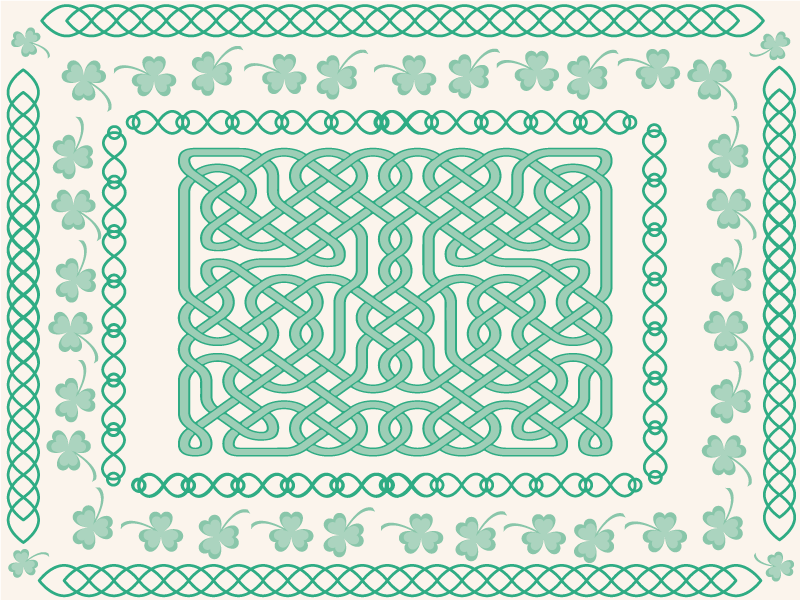 Original placemats celtic knot design - TenStickers