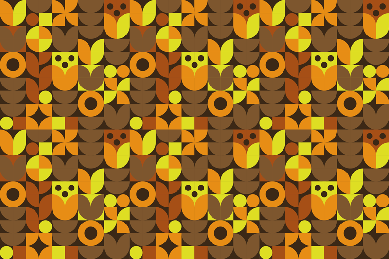 Original placemats in vibrant geometric designs - TenStickers