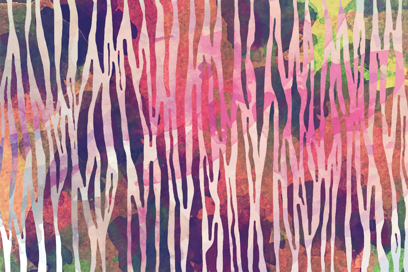 Textured placemats in vibrant colorful stripes - TenStickers