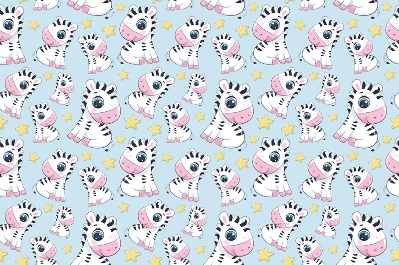 Children placemats with cute zebra design - TenStickers