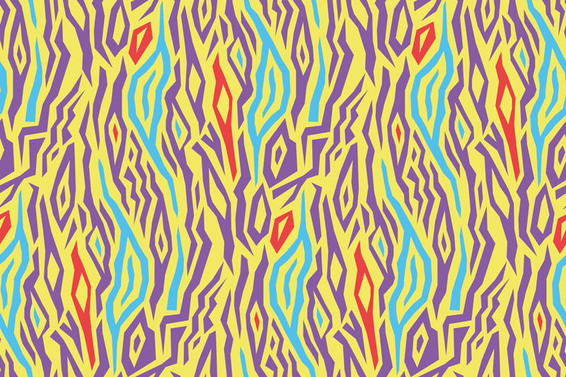 Textured placemats in vibrant abstract design - TenStickers