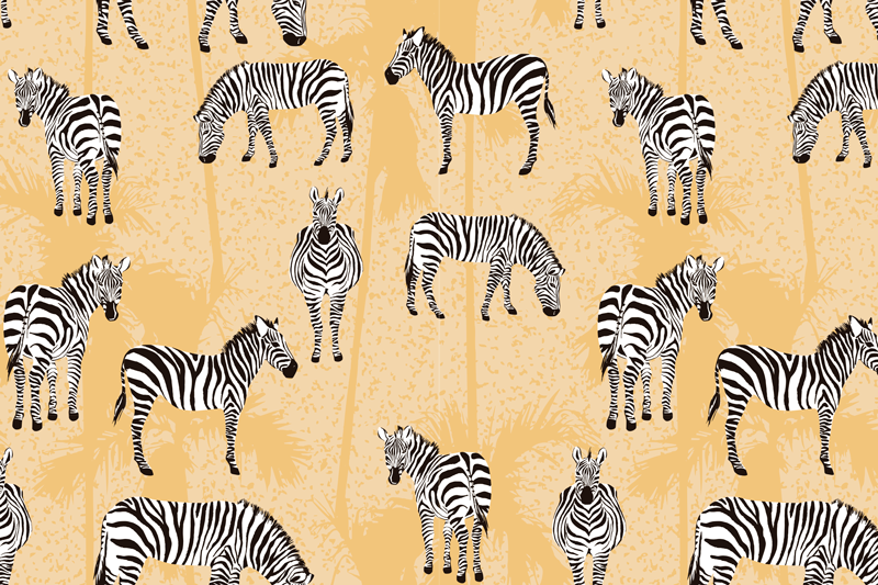 Original placemats zebra print design - TenStickers