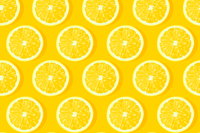 Original placemats bright lemon slices - TenStickers