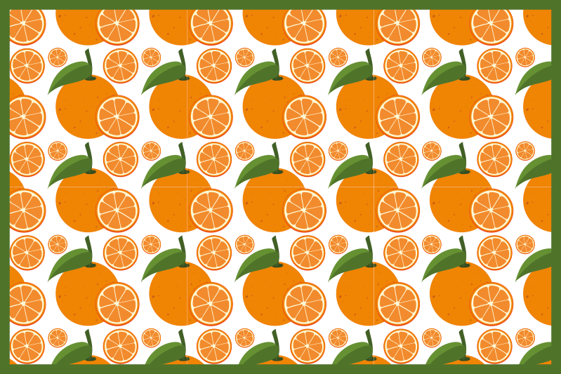 Original placemats citrus wedge design - TenStickers