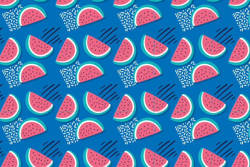 Original placemats watermelon design - TenStickers