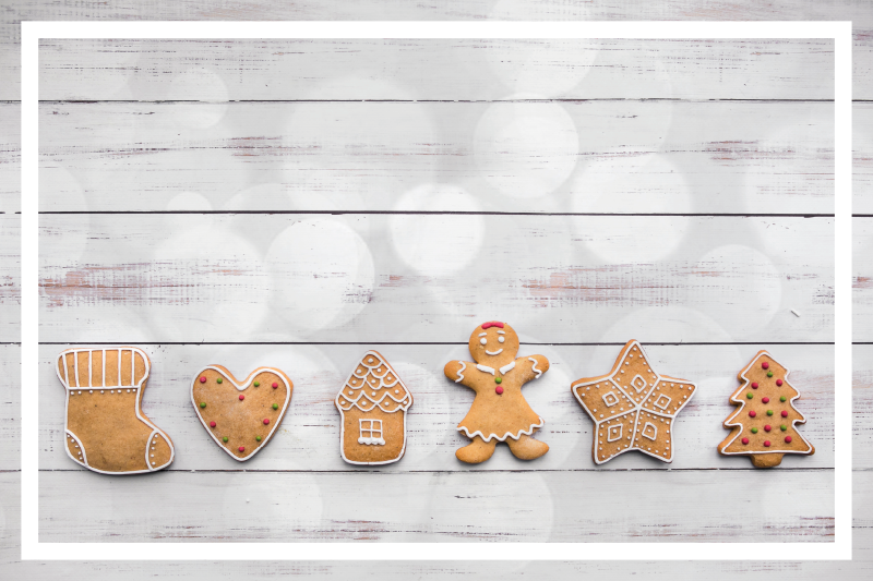 Christmas placemats gingerbread cookie selection - TenStickers