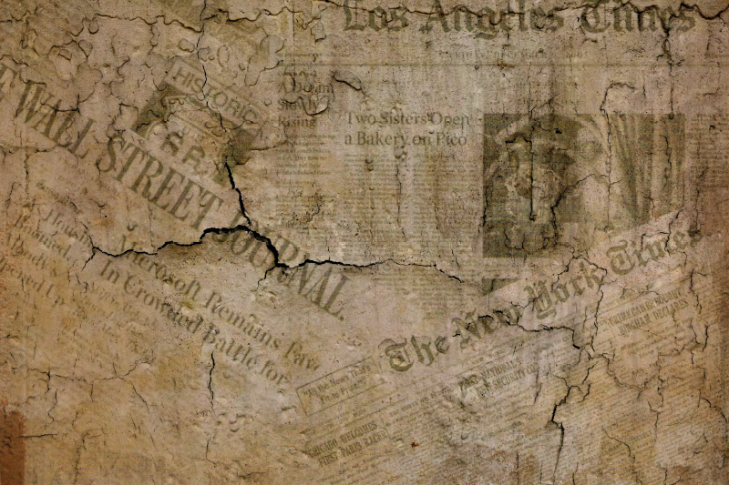 Textured placemats cracked paper surface - TenStickers