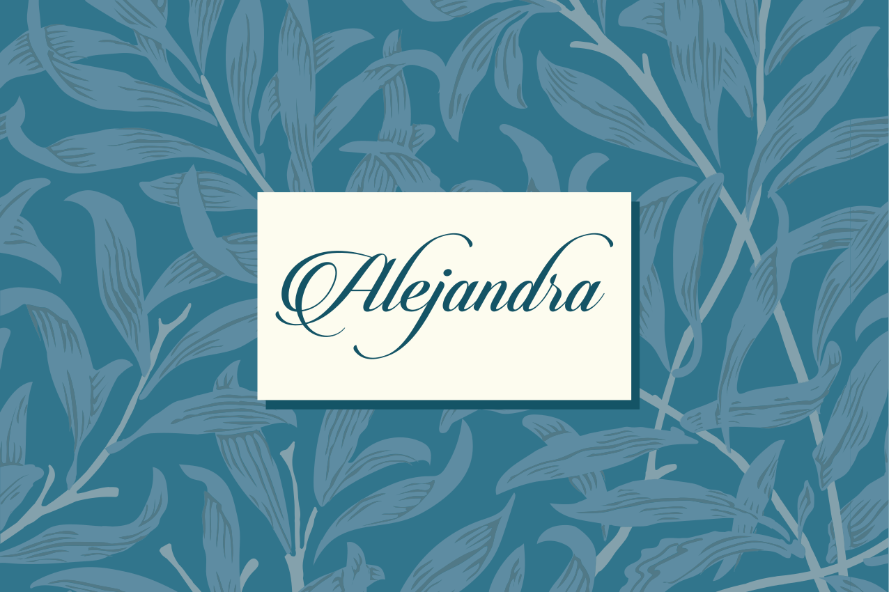 Personalisable placemats elegant leaf design - TenStickers