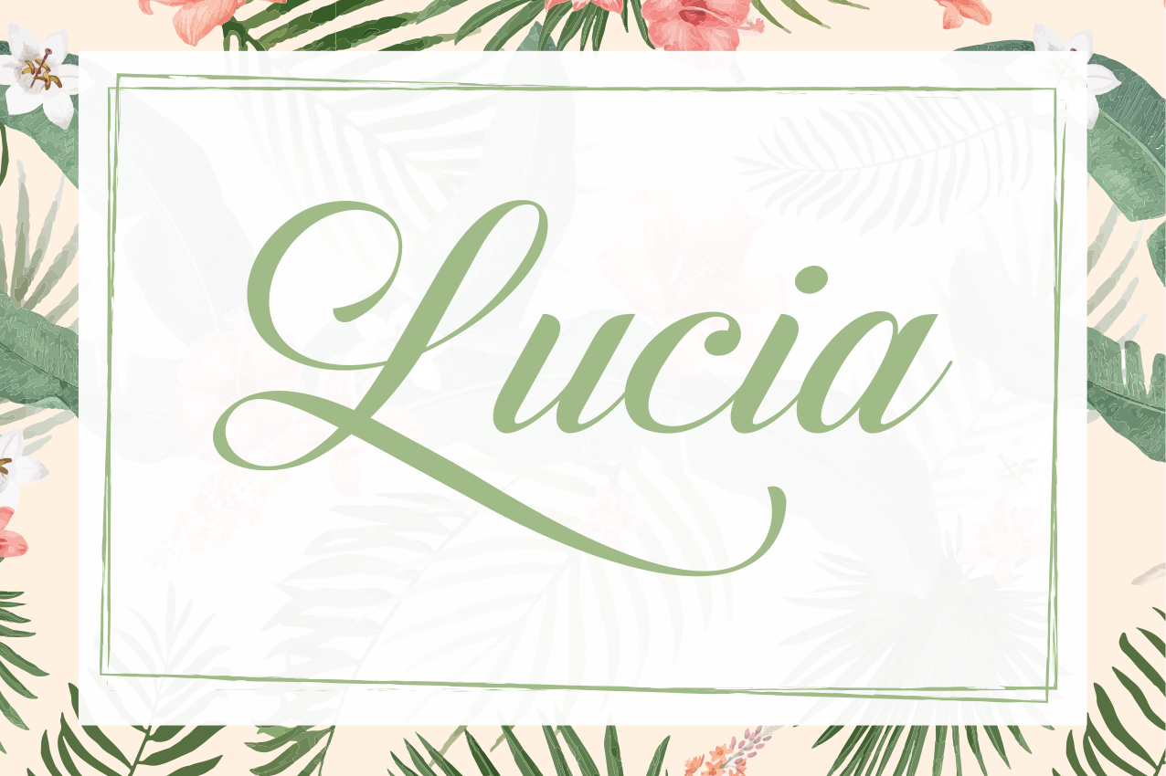 Personalisable placemats floral name design - TenStickers