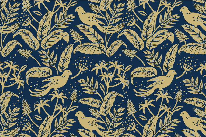 Original placemats with elegant leaf design - TenStickers