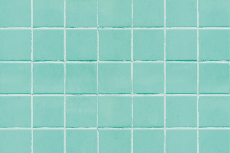 Textured placemats turquoise tiled surface - TenStickers