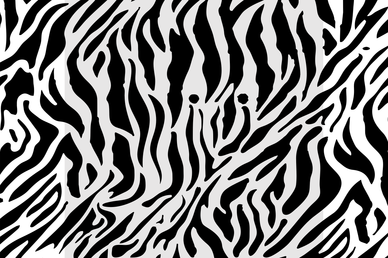 Textured placemats zebra print design - TenStickers