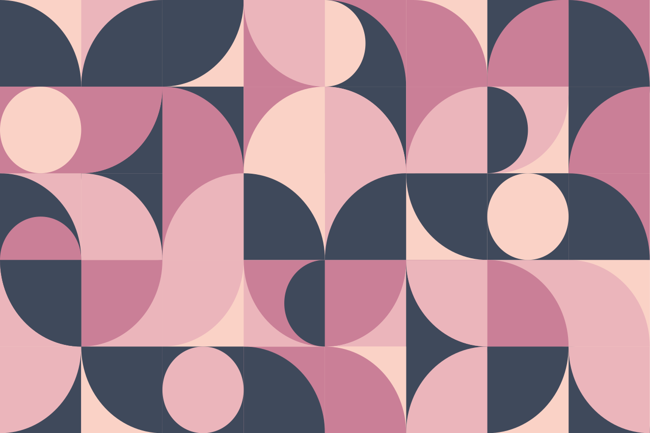Modern placemats with curved geometric designs - TenStickers