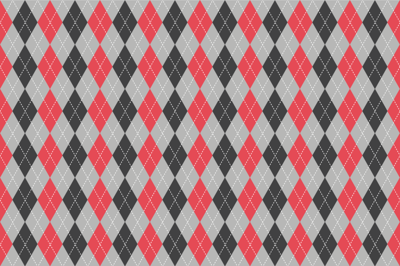 Textured placemats geometric argyle design - TenStickers