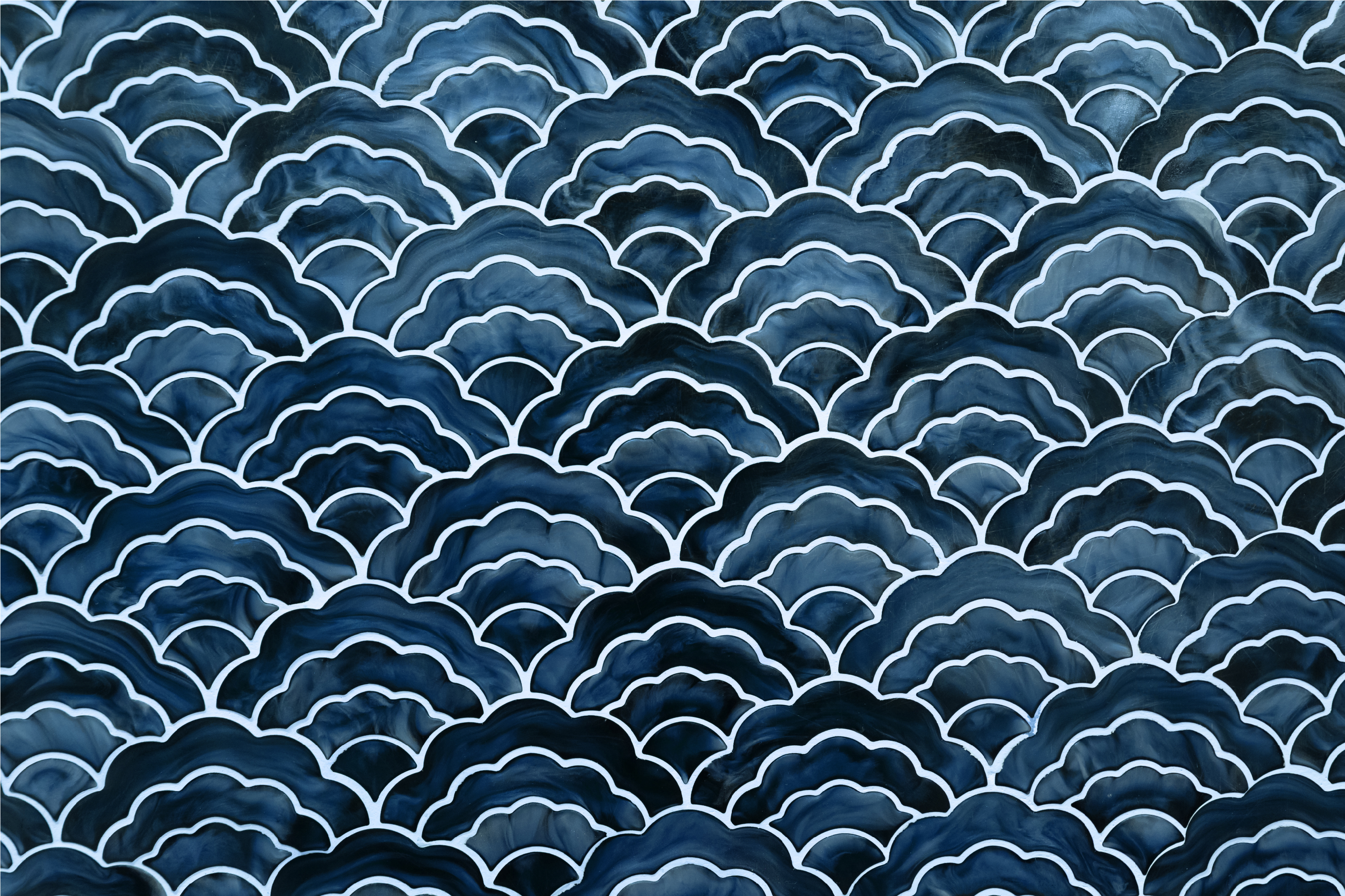 Textured placemats ocean wave design - TenStickers