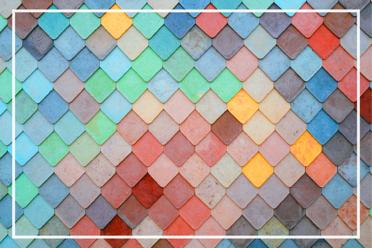 Textured placemats colorful tile design - TenStickers