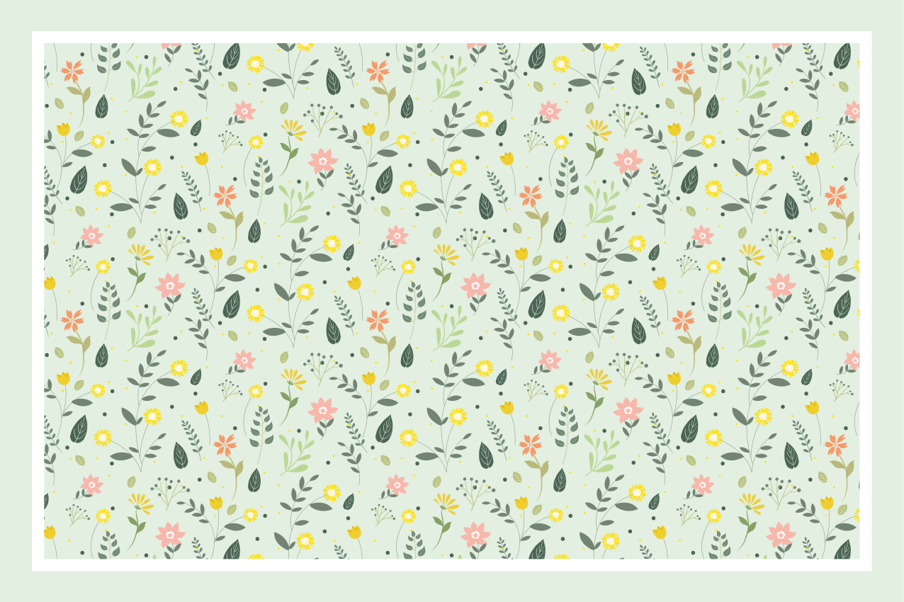 Original placemats floral design table setting - TenStickers