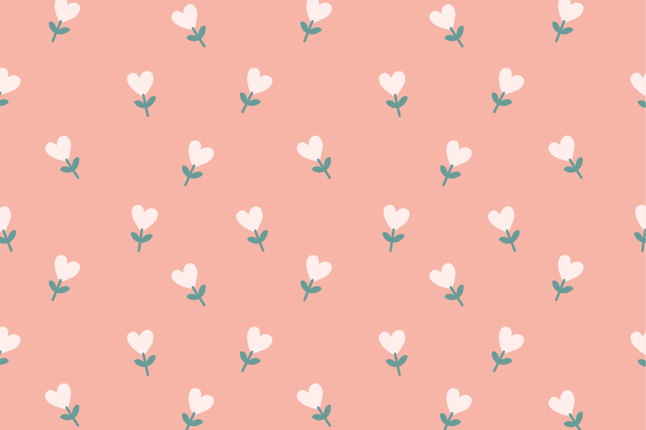 Original placemats charming floral design - TenStickers