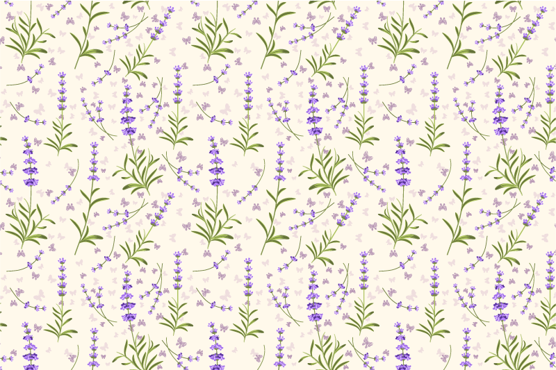 Textured placemats lavender floral design - TenStickers