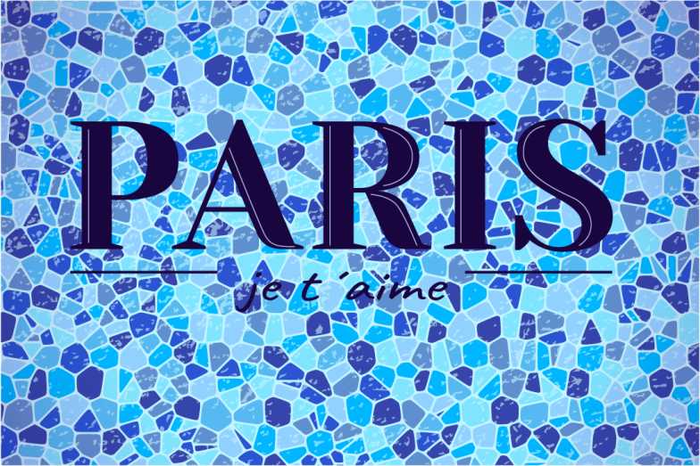 Placemats with quote paris is always a good idea - TenStickers