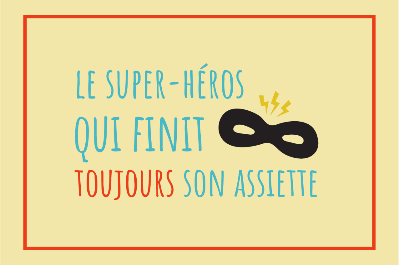 Children placemats superhero plate inspiration - TenStickers