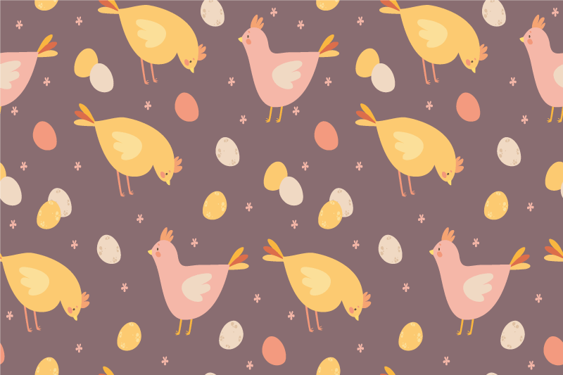 Children placemats with charming bird design - TenStickers