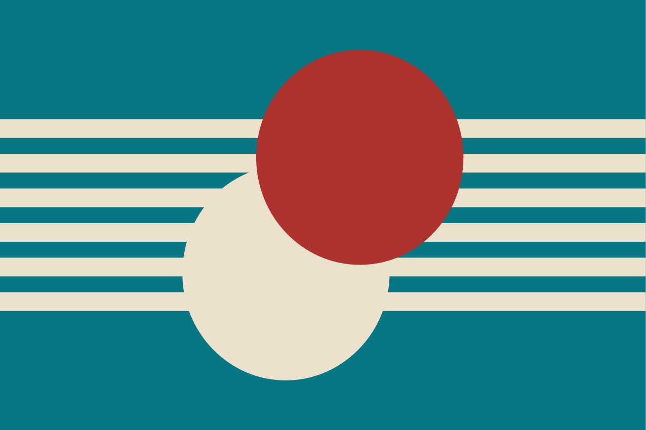 Modern placemats abstract colorful shapes - TenStickers