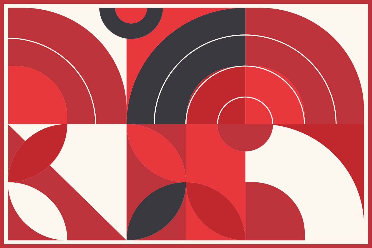 Modern placemats in lively geometric designs - TenStickers