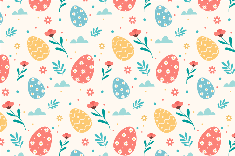 Children placemats colorful egg design - TenStickers