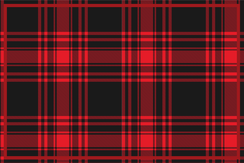 Textured placemats tartan pattern table surface - TenStickers