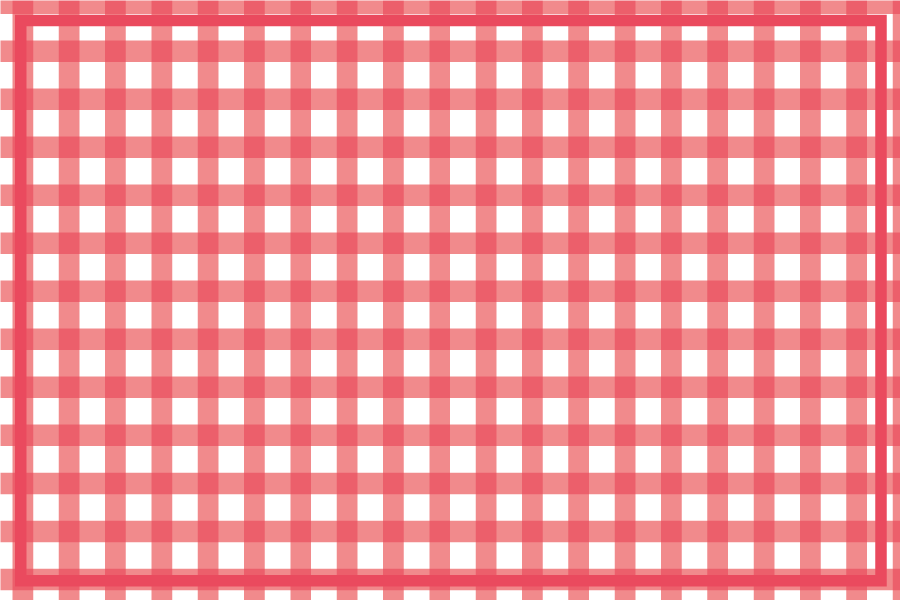 Textured placemats in checkered red design - TenStickers