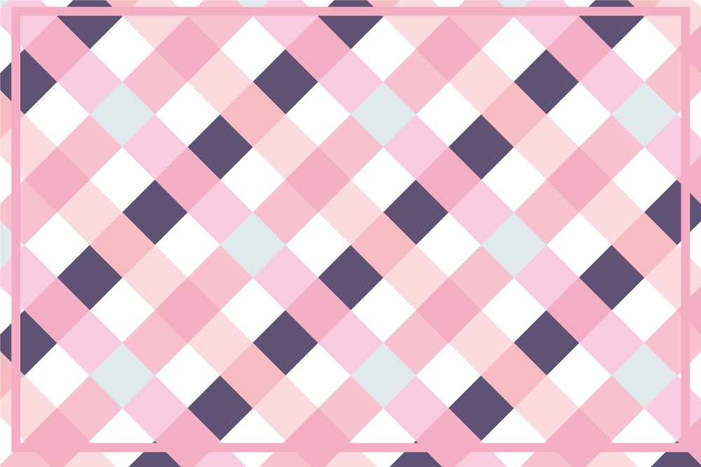 Textured placemats in soft hued plaid pattern - TenStickers