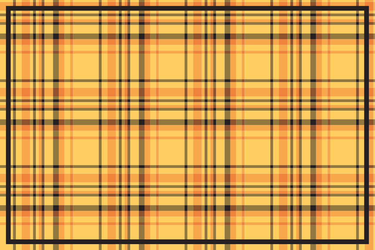 Textured placemats in plaid checkered pattern - TenStickers