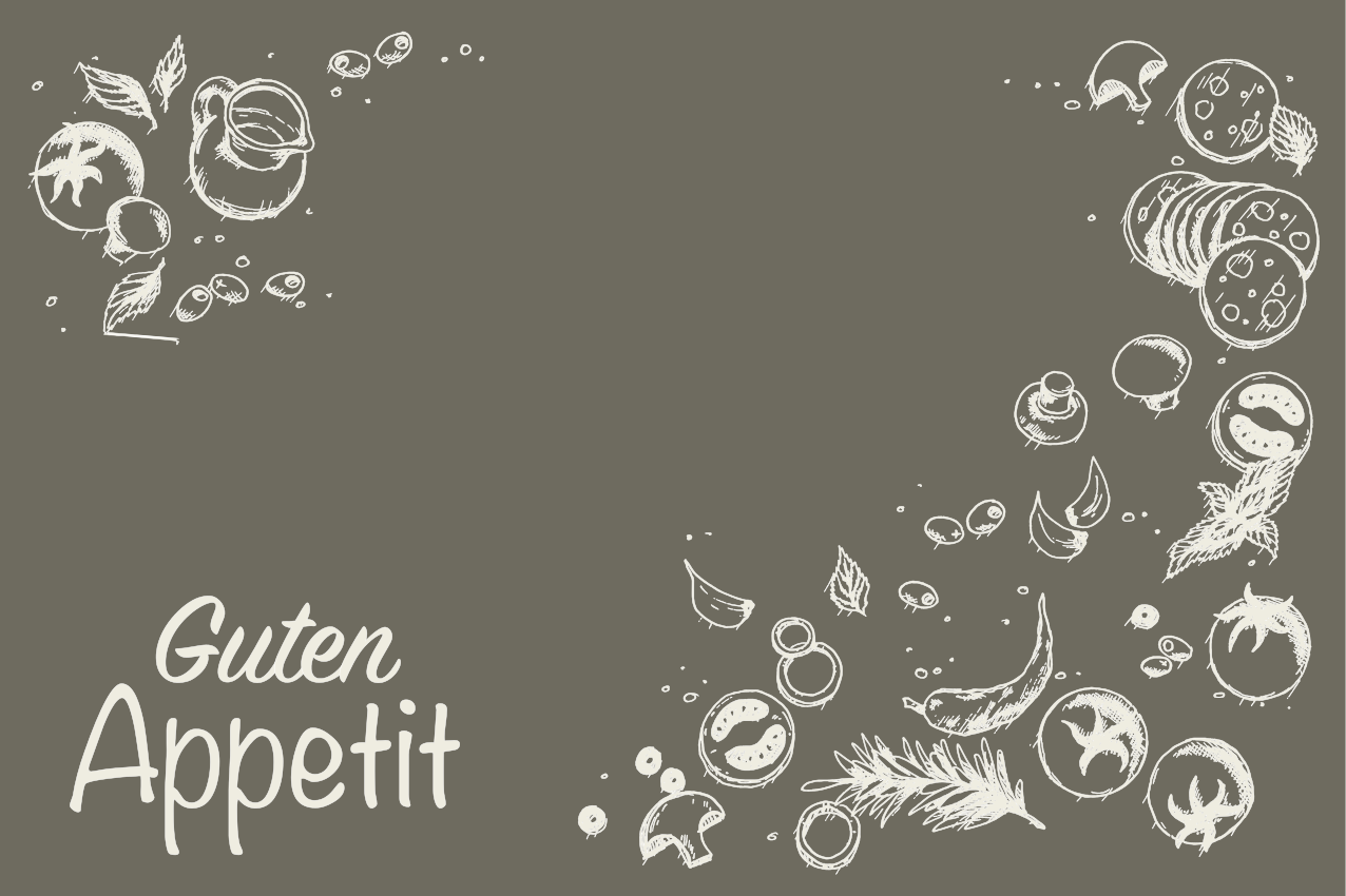 Placemat with quote cooking is love made visible - TenStickers