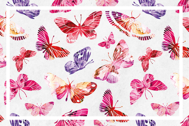 Original placemats colorful butterfly designs - TenStickers