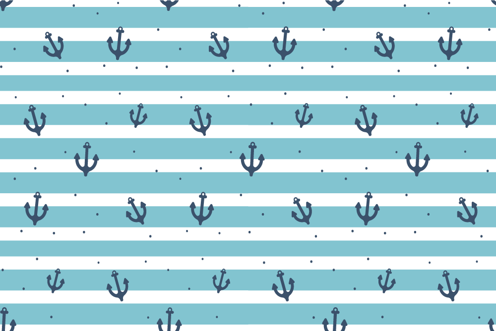 Original placemats anchor pattern stripes - TenStickers