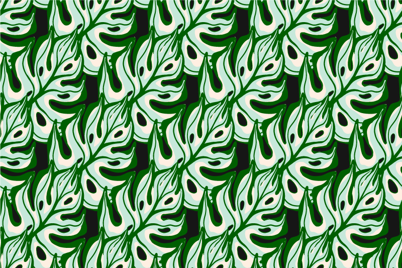 Original placemats lush leaf design - TenStickers