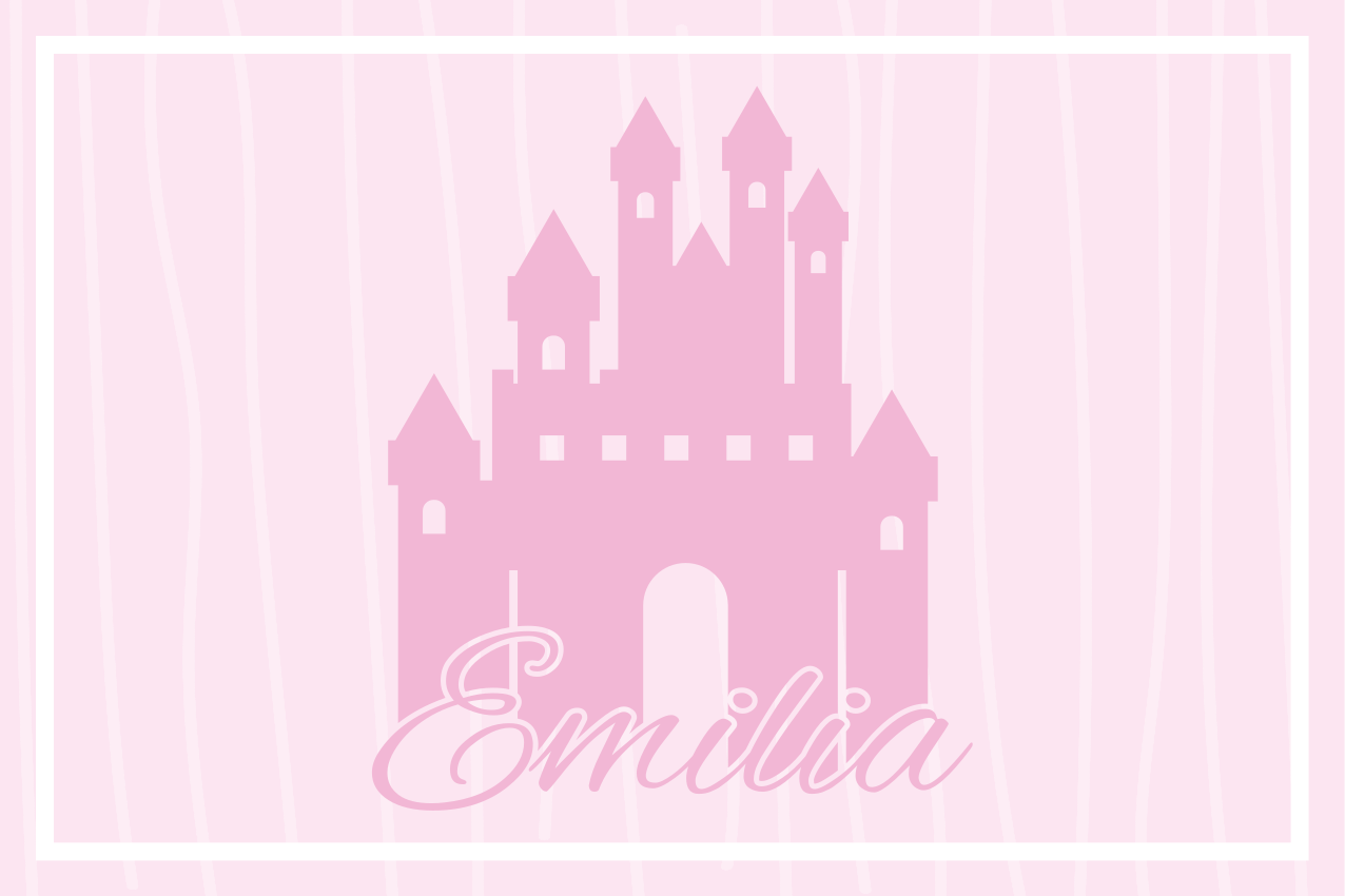 Children placemats with castle themed design - TenStickers