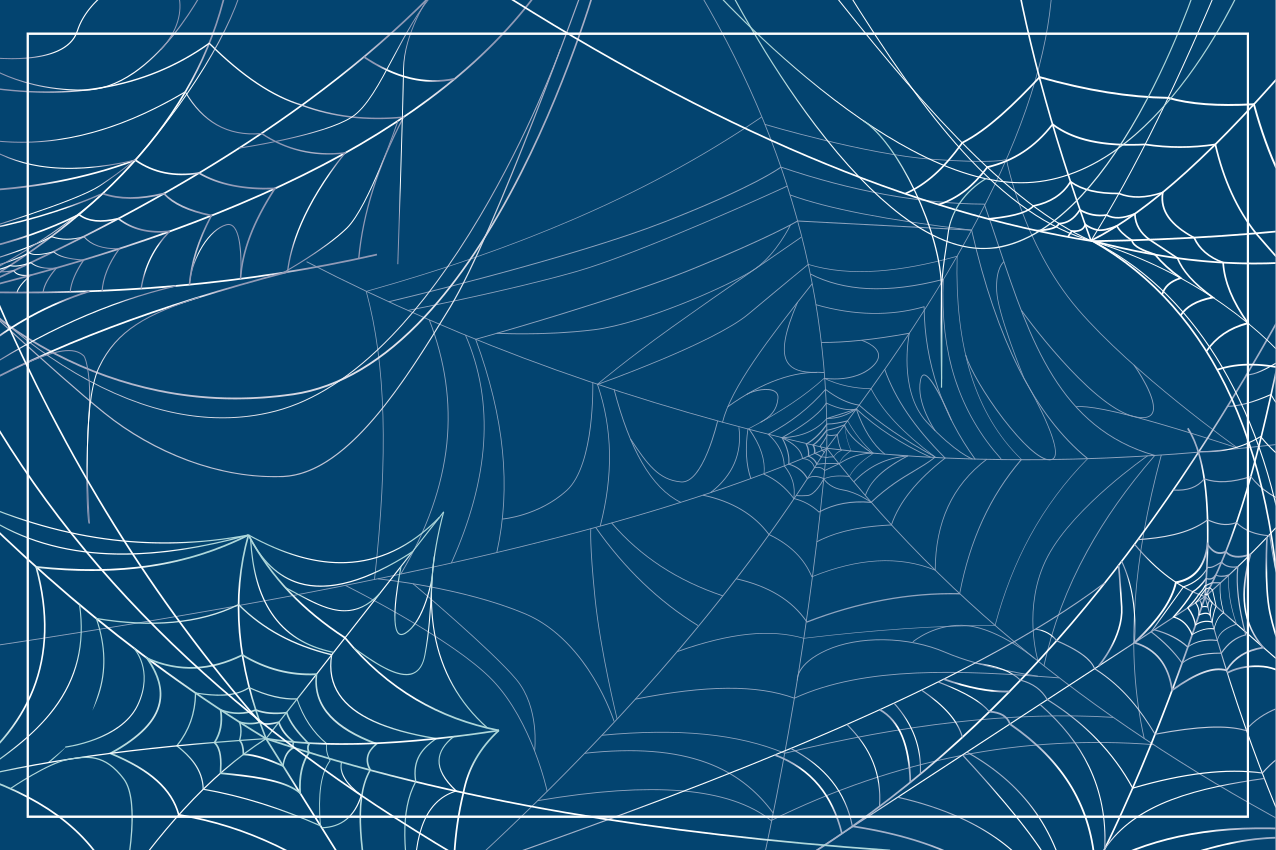 Halloween placemats spooky spiderweb design - TenStickers