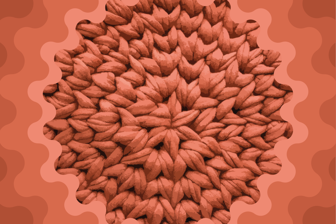 Textured placemat set with leaf design - TenStickers